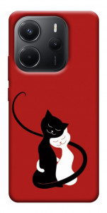 Чохол Закохані коти для Xiaomi Redmi Note 14 4G (Europe version)