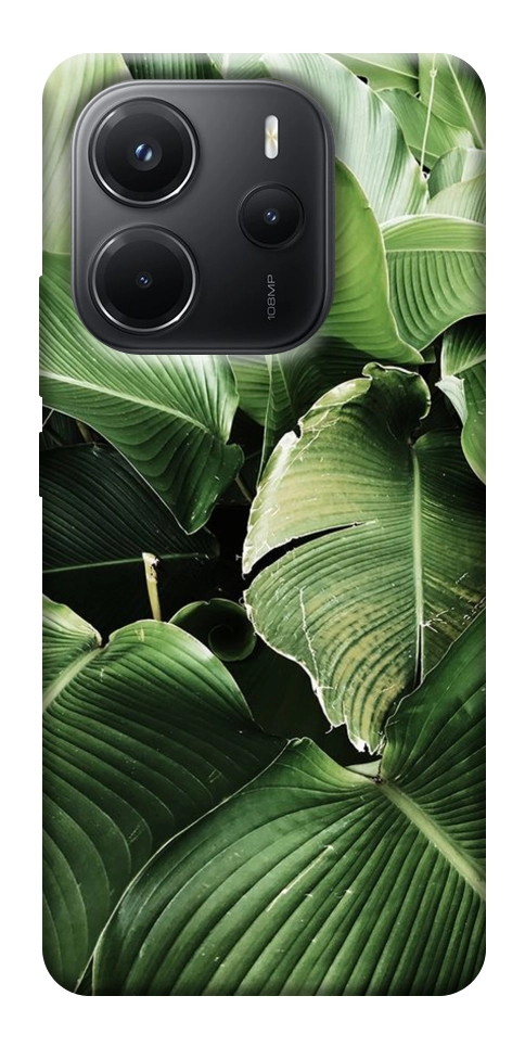 Чехол Тропическая листва для Xiaomi Redmi Note 14 4G (Europe version)