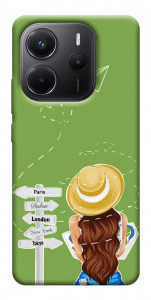 Чохол Travel girl для Xiaomi Redmi Note 14 4G (Europe version)
