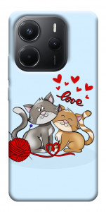 Чехол Два кота Love для Xiaomi Redmi Note 14 4G (Europe version)