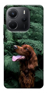 Чехол Собака в зелени для Xiaomi Redmi Note 14 4G (Europe version)