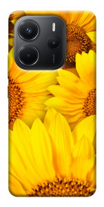 Чехол Букет подсолнухов для Xiaomi Redmi Note 14 4G (Europe version)