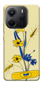 Чехол Українські квіточки для Xiaomi Redmi Note 14 4G (Europe version)