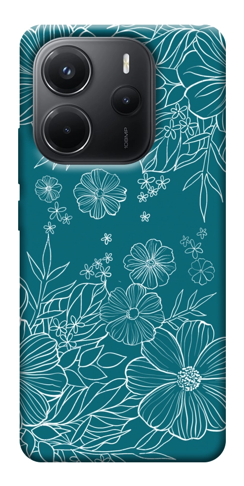 Чехол Botanical illustration для Xiaomi Redmi Note 14 4G (Europe version)