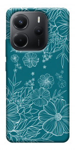 Чехол Botanical illustration для Xiaomi Redmi Note 14 4G (Europe version)