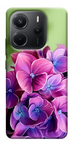 Чехол Кружевная гортензия для Xiaomi Redmi Note 14 4G (Europe version)
