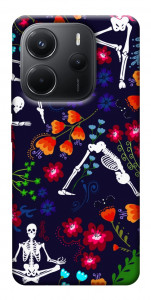 Чехол Yoga skeletons для Xiaomi Redmi Note 14 4G (Europe version)