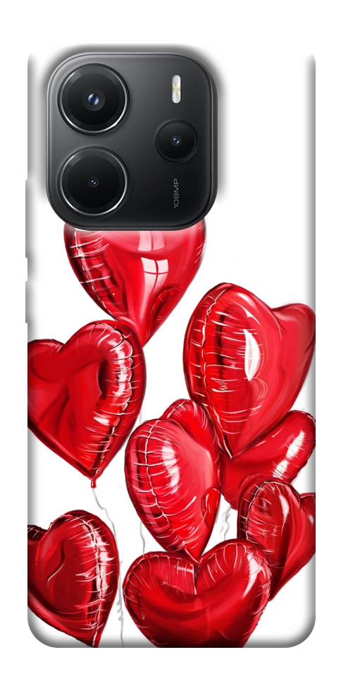 Чехол Heart balloons для Xiaomi Redmi Note 14 4G (Europe version)