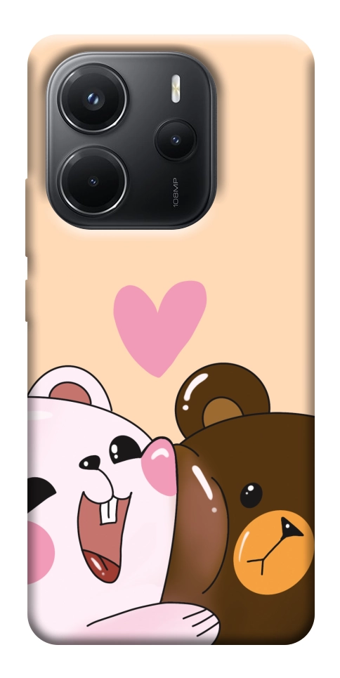 Чехол Медвежата для Xiaomi Redmi Note 14 4G (Europe version)