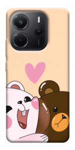 Чехол Медвежата для Xiaomi Redmi Note 14 4G (Europe version)