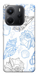 Чехол Морские ракушки для Xiaomi Redmi Note 14 4G (Europe version)