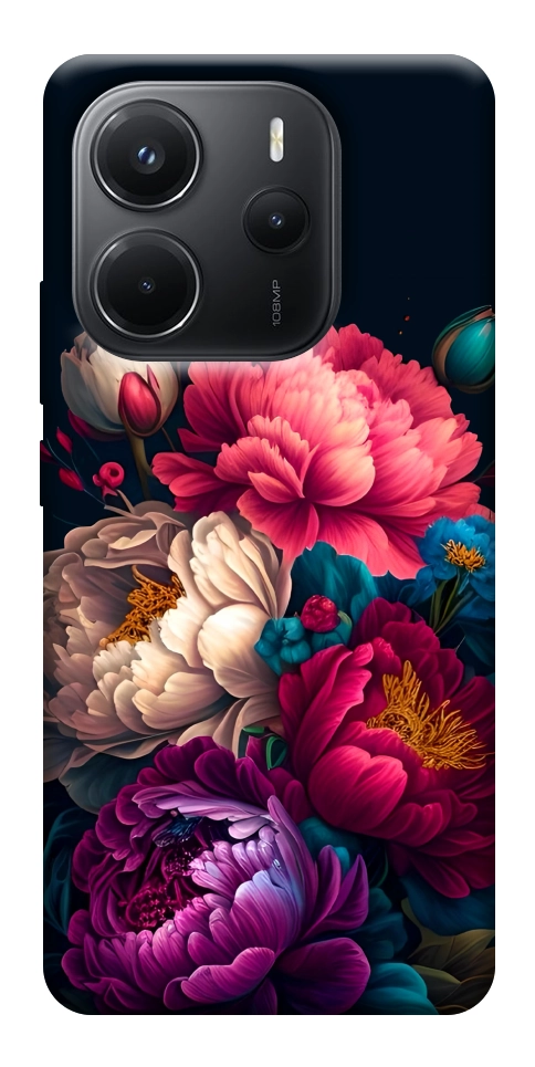 Чехол Букет цветов для Xiaomi Redmi Note 14 4G (Europe version)
