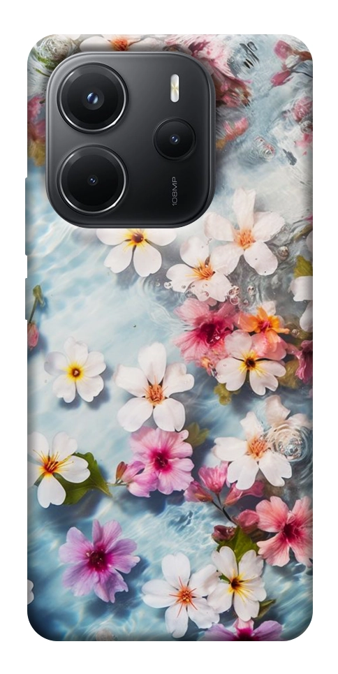 Чехол Floating flowers для Xiaomi Redmi Note 14 4G (Europe version)