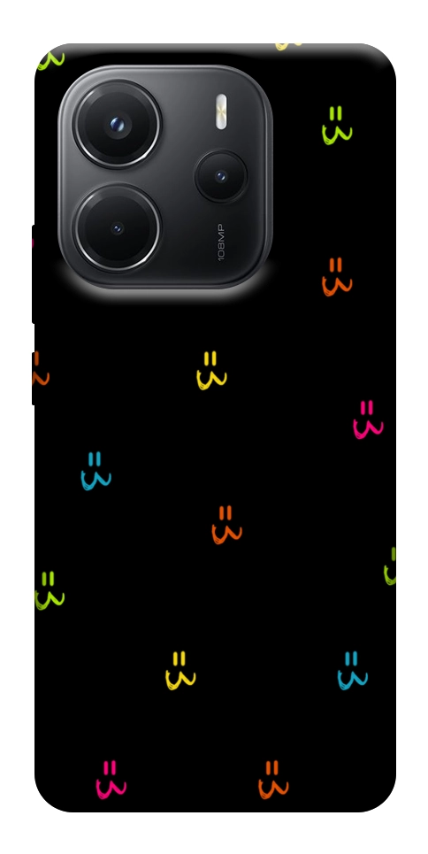 Чехол Colorful smiley для Xiaomi Redmi Note 14 4G (Europe version)