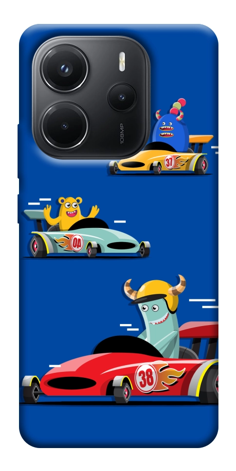 Чехол Монстры и машинки для Xiaomi Redmi Note 14 4G (Europe version)