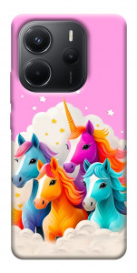 Чехол Пони в облаках для Xiaomi Redmi Note 14 4G (Europe version)