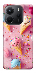 Чехол Веселое мороженое для Xiaomi Redmi Note 14 4G (Europe version)