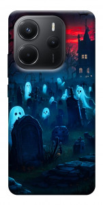 Чехол Летающие привидения для Xiaomi Redmi Note 14 4G (Europe version)