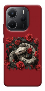 Чехол Roses snake для Xiaomi Redmi Note 14 4G (Europe version)
