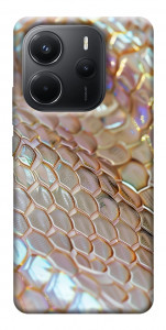 Чехол Gold snake skin для Xiaomi Redmi Note 14 4G (Europe version)