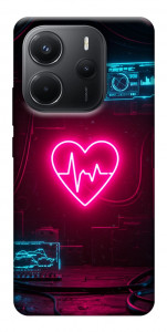 Чехол Neon heart для Xiaomi Redmi Note 14 4G (Europe version)
