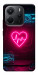 Чохол Neon heart для Xiaomi Redmi Note 14 4G (Europe version)