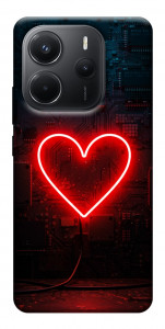 Чехол Яркое сердце для Xiaomi Redmi Note 14 4G (Europe version)