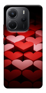 Чехол Hearts pattern для Xiaomi Redmi Note 14 4G (Europe version)