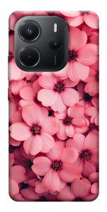 Чехол Pink flowers для Xiaomi Redmi Note 14 4G (Europe version)