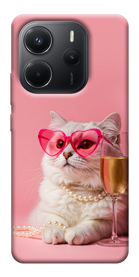 Чехол Pinky cat для Xiaomi Redmi Note 14 4G (Europe version)