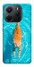 Чехол Cat swimming для Xiaomi Redmi Note 14 4G (Europe version)