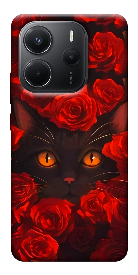 Чехол Rose cat для Xiaomi Redmi Note 14 4G (Europe version)