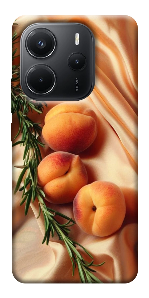 Чехол Лакешери персики для Xiaomi Redmi Note 14 4G (Europe version)