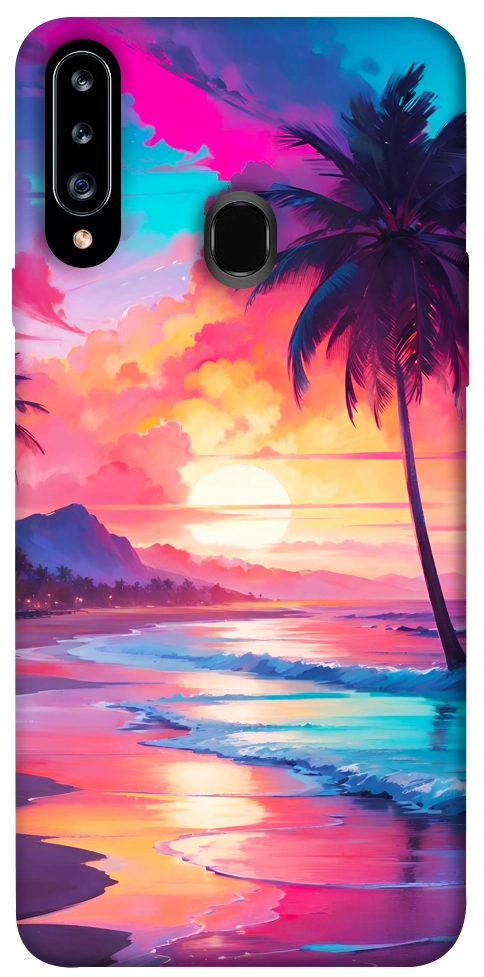 Чохол Закатный пляж для Galaxy A20s (2019)