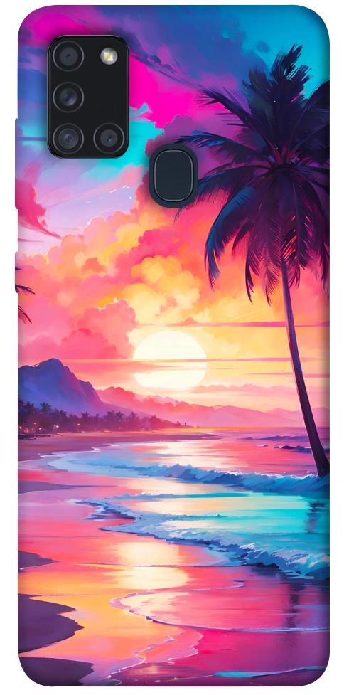 Чохол Закатный пляж для Galaxy A21s (2020)