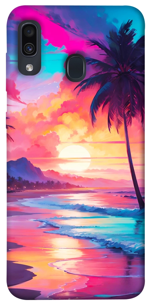 Чохол Закатный пляж для Galaxy A30 (2019)