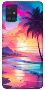 Чехол Закатный пляж для Galaxy A51 (2020)
