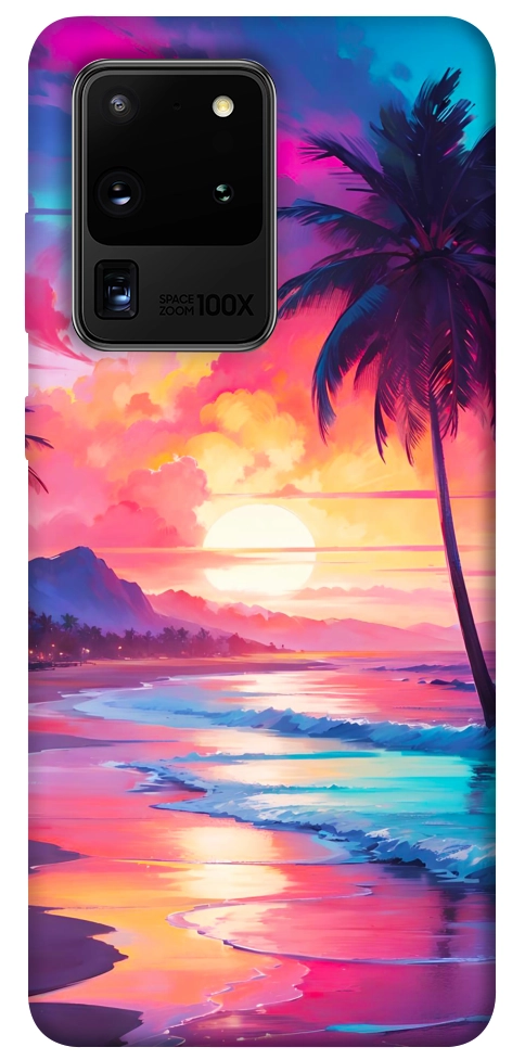 Чохол Закатный пляж для Galaxy S20 Ultra (2020)