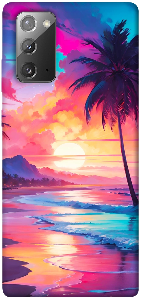 Чохол Закатный пляж для Galaxy Note 20
