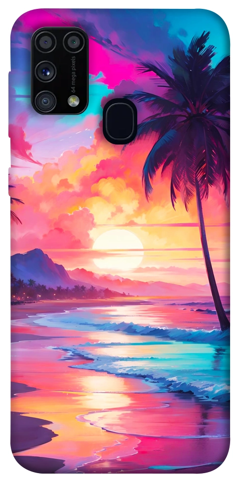 Чохол Закатный пляж для Galaxy M31 (2020)