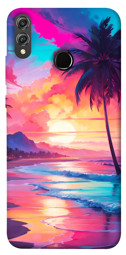 Чохол Закатный пляж для Huawei Honor 8X