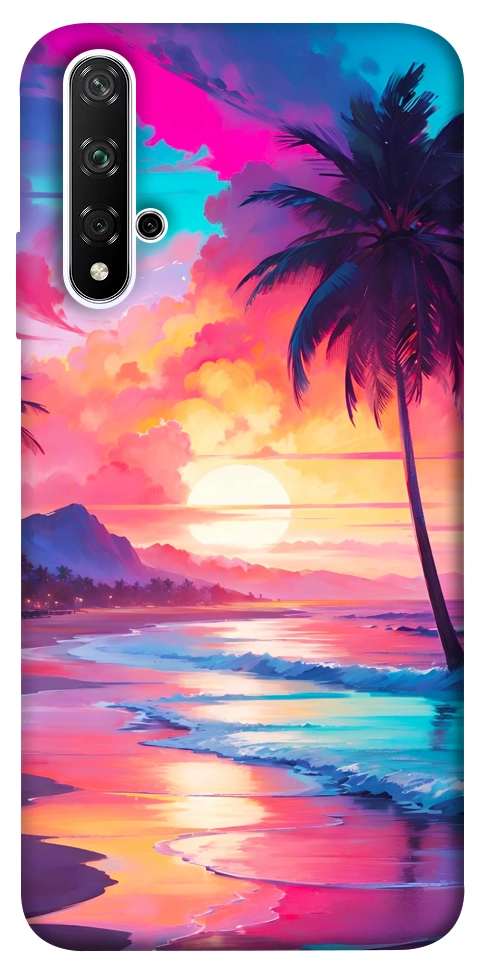 Чохол Закатный пляж для Huawei Honor 20