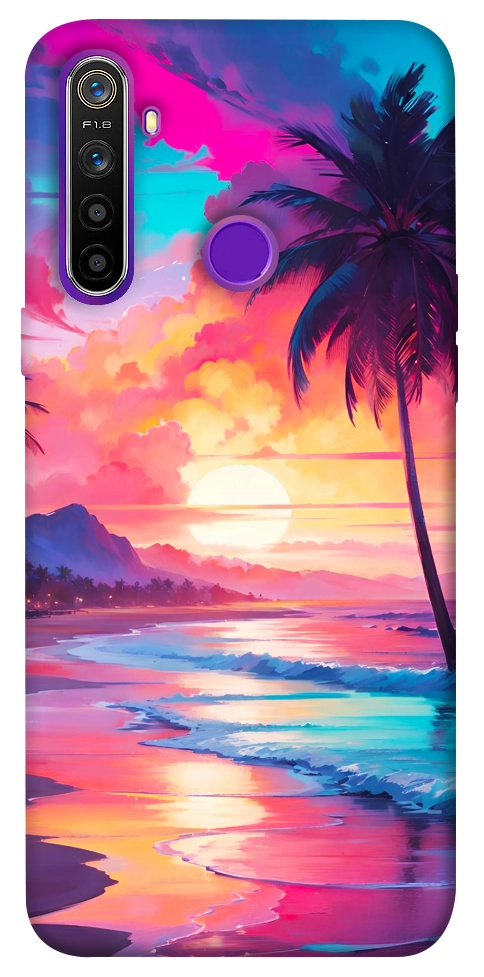Чохол Закатный пляж для Realme 5