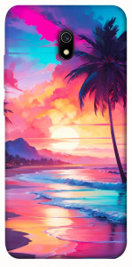 Чехол Закатный пляж для Xiaomi Redmi 8a