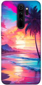Чехол Закатный пляж для Xiaomi Redmi Note 8 Pro