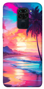 Чехол Закатный пляж для Xiaomi Redmi Note 9