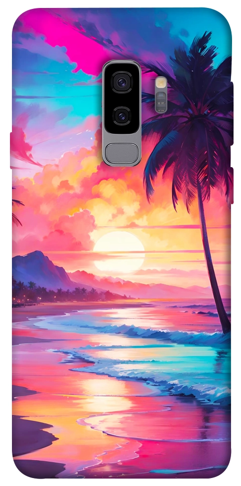 Чехол Закатный пляж для Galaxy S9+