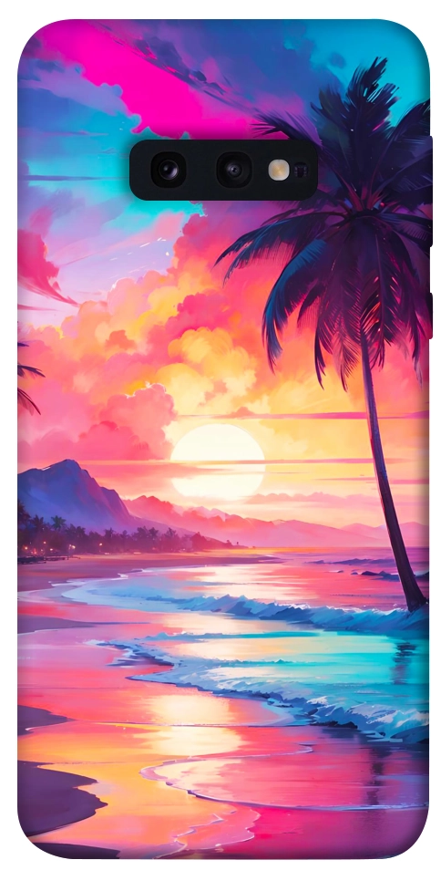 Чохол Закатный пляж для Galaxy S10e