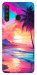 Чехол Закатный пляж для Galaxy A21