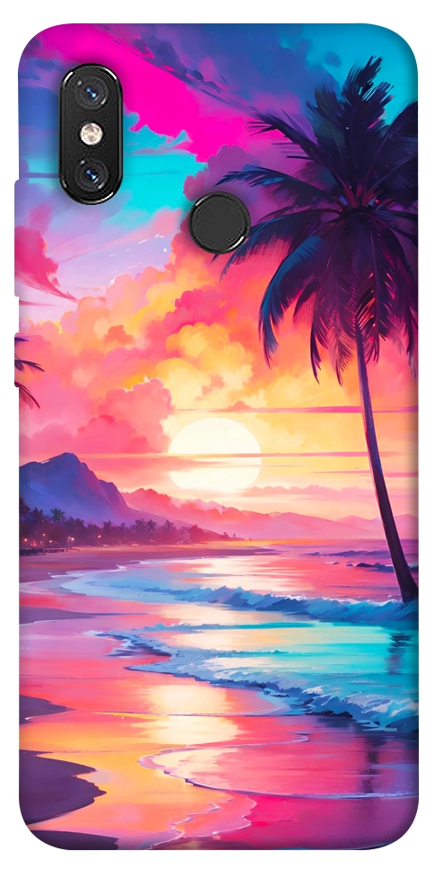 Чохол Закатный пляж для Xiaomi Mi 8
